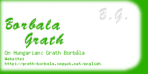 borbala grath business card